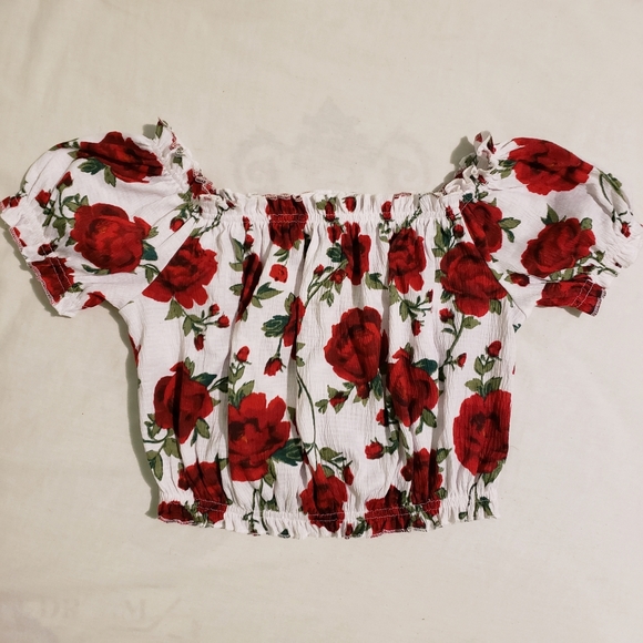 H&M Off the Shoulder Crop Top - Picture 2 of 2